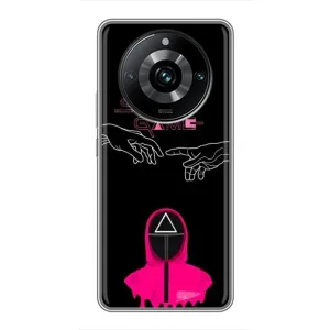 Чехол Гра в кальмара для Realme 11 Pro Plus (Минимализм Игра кальмара)