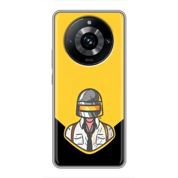 Чохол з принтом «Пабг в шоломі» для Realme 11 Pro Plus