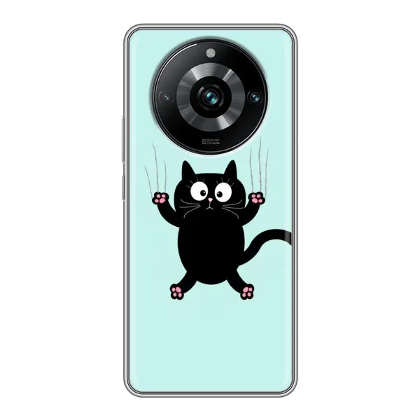 Чехол с принтом «Падающий кот» для Realme 11 Pro Plus Чехол с принтом «Падающий кот» для Realme 11 Pro Plus