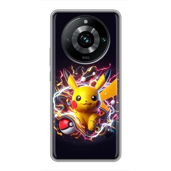 Чохол з принтом «Пікачу з м'ячем» для Realme 11 Pro Plus