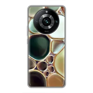 Мраморний чехол на Realme 11 Pro Plus (VPrint) (Радужний Мрамор)