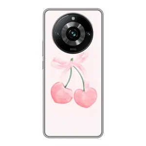 Чохол з принтом «Рожеві вишні» для Realme 11 Pro Plus