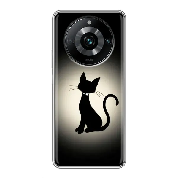 Чехол с принтом «Силуэт котика» для Realme 11 Pro Plus Чехол с принтом «Силуэт котика» для Realme 11 Pro Plus