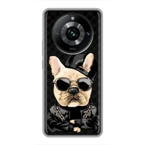 Чохол з принтом «Стильна собака» для Realme 11 Pro Plus