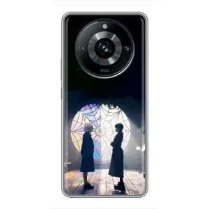 Чехлы Венсдей на Realme 11 Pro Plus Уэнсдей (AlphaPrint) (Уэнздей и Инид)