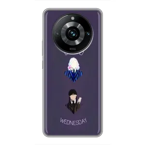 Чехлы Венсдей на Realme 11 Pro Plus Уэнсдей (AlphaPrint) (Уэнздей и подруга)