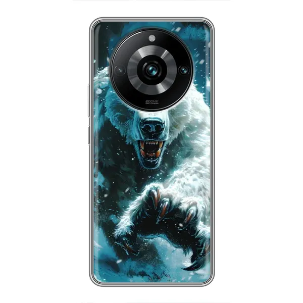 Чехол с принтом «Полярный медведь» для Realme 11 Pro Plus