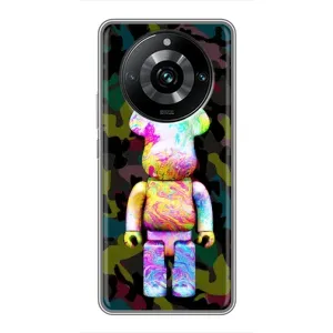 Чохол з принтом «Яскравий Bearbrick» для Realme 11 Pro Plus