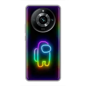 Чехол Амонг Ас для Realme 11 Pro Plus (AlphaPrint) (Яркий скин)