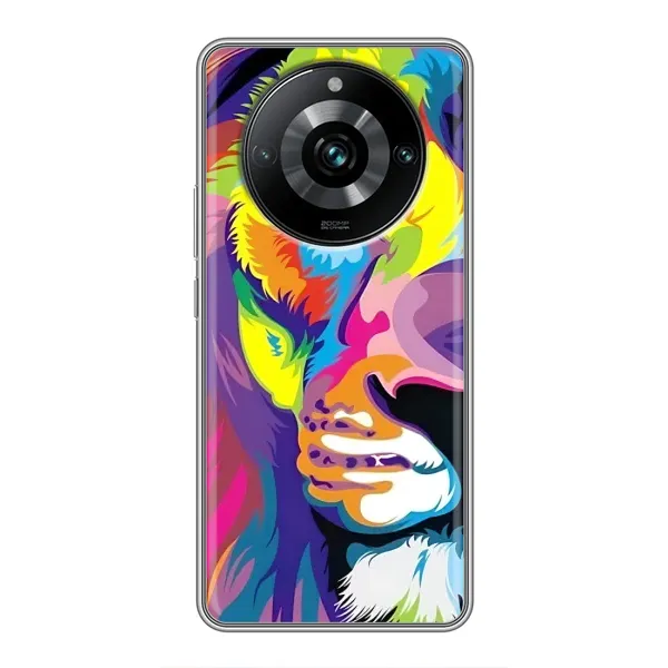 Чохол з принтом «Яскравий Лев» для Realme 11 Pro Plus Чохол з принтом «Яскравий Лев» для Realme 11 Pro Plus