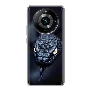 Чехол с картинкой «Хищники» для Realme 11 Pro Plus (Черная змея)