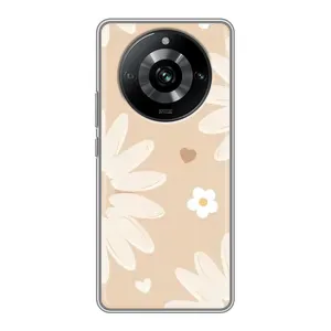 Чохол з принтом «Бежеві квіти» для Realme 11 Pro