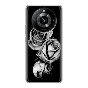 Чохол з принтом «Чорна троянда» для Realme 11 Pro