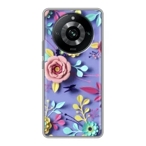 Чехол с принтом «Цветочный дизайн» для Realme 11 Pro