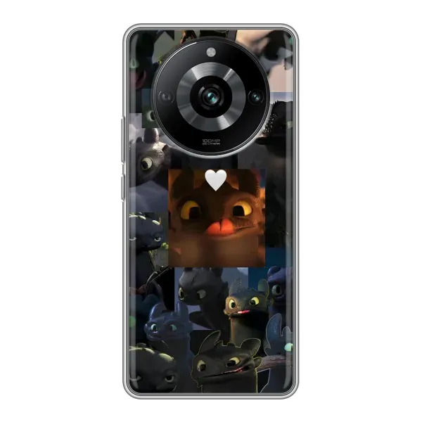 Чохол з принтом «Дракон колаж» для Realme 11 Pro Чохол з принтом «Дракон колаж» для Realme 11 Pro