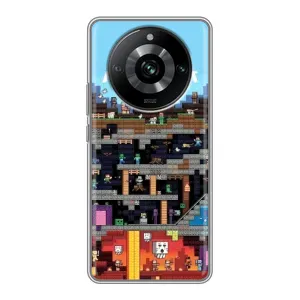Чохол Майнкрафт на Realme 11 Pro (AlphaPrint) Minecraft (фон Minecraft)