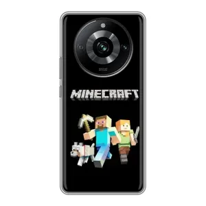 Чохол Майнкрафт на Realme 11 Pro (AlphaPrint) Minecraft (герої Minecraft)