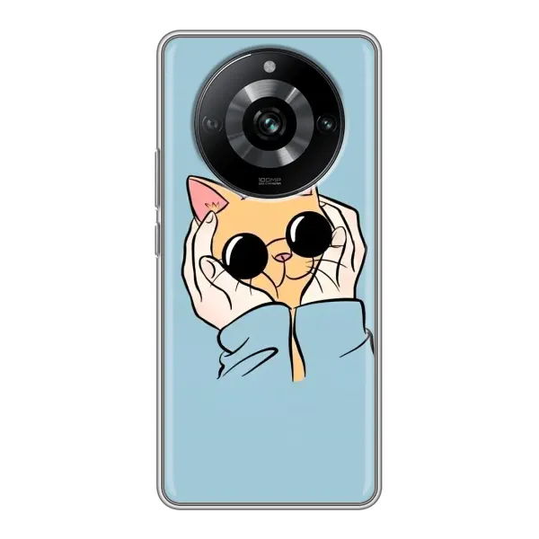 Чехол с принтом «Котик в очках» для Realme 11 Pro Чехол с принтом «Котик в очках» для Realme 11 Pro
