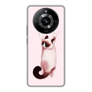 Чехол с принтом «Котик падает» для Realme 11 Pro