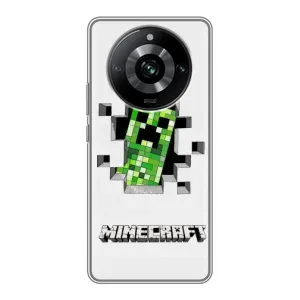 Чохол Майнкрафт на Realme 11 Pro (AlphaPrint) Minecraft (кріпер Майнкрафт)