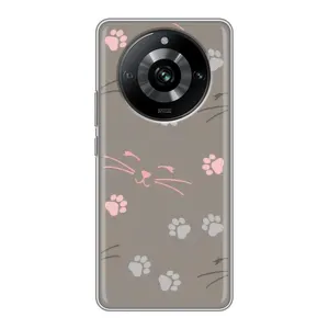 Чохол з принтом «Лапи і вуса» для Realme 11 Pro