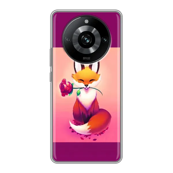 Чехол с принтом «Лисичка с розочкой» для Realme 11 Pro Чехол с принтом «Лисичка с розочкой» для Realme 11 Pro
