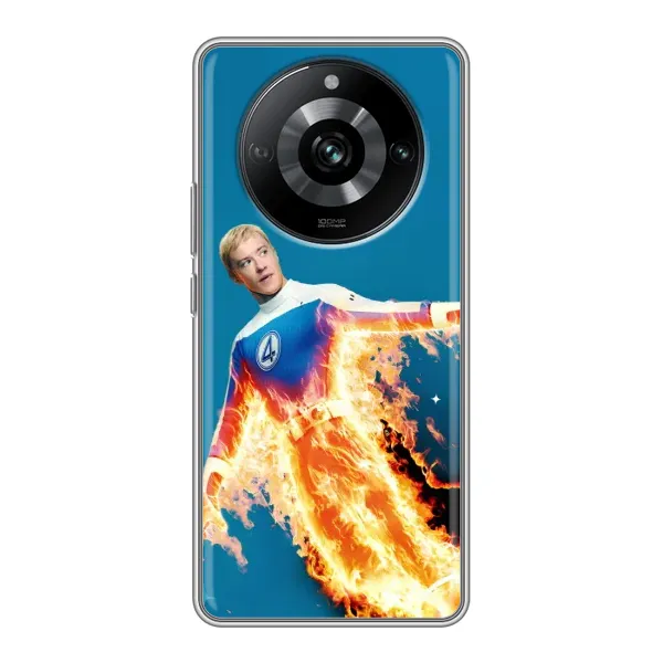 Чохол з принтом «Людина-факел у вогні» для Realme 11 Pro Чохол з принтом «Людина-факел у вогні» для Realme 11 Pro