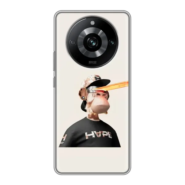 Чехол с принтом «обезьяна NFT в очках» для Realme 11 Pro