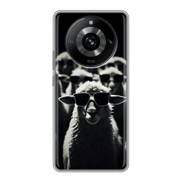 Чохол з принтом «Овечка в окулярах» для Realme 11 Pro Чохол з принтом «Овечка в окулярах» для Realme 11 Pro