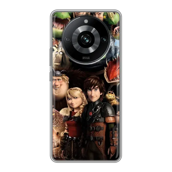 Чохол з принтом «Персонажі дракона» для Realme 11 Pro Чохол з принтом «Персонажі дракона» для Realme 11 Pro