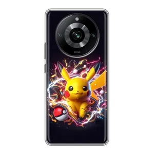 Чохол з принтом «Пікачу з м'ячем» для Realme 11 Pro