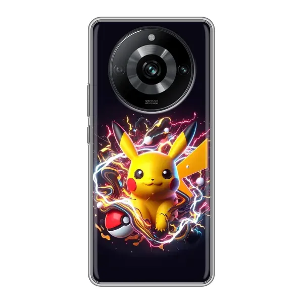Чохол з принтом «Пікачу з м'ячем» для Realme 11 Pro Чохол з принтом «Пікачу з м'ячем» для Realme 11 Pro