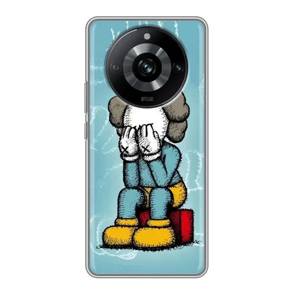 Чохол з принтом «Плач Bearbrick» для Realme 11 Pro Чохол з принтом «Плач Bearbrick» для Realme 11 Pro