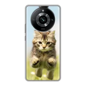 Чехол с принтом «Прыжок кота» для Realme 11 Pro
