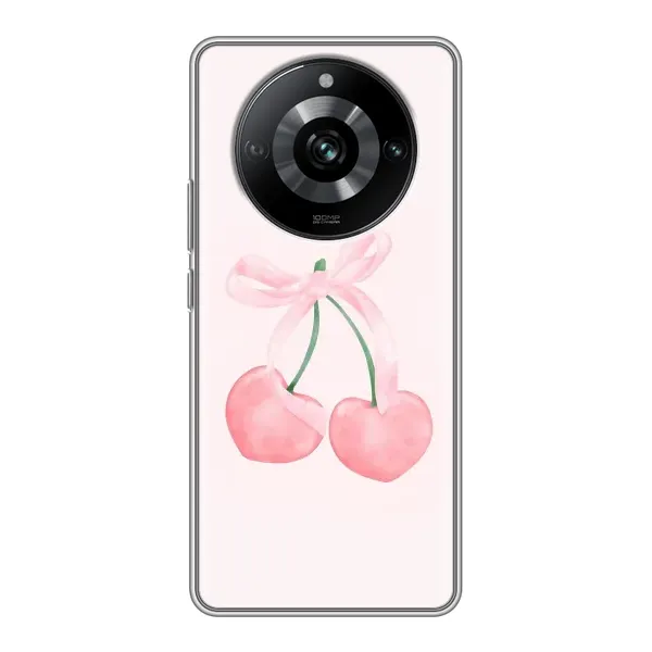 Чохол з принтом «Рожеві вишні» для Realme 11 Pro