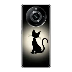 Чехол с принтом «Силуэт котика» для Realme 11 Pro