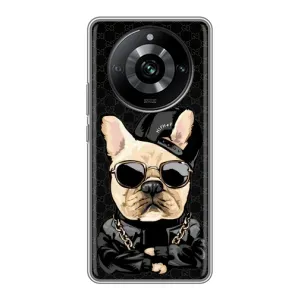 Чохол з принтом «Стильна собака» для Realme 11 Pro