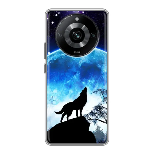 Чехол с принтом «Волк на луну» для Realme 11 Pro Чехол с принтом «Волк на луну» для Realme 11 Pro