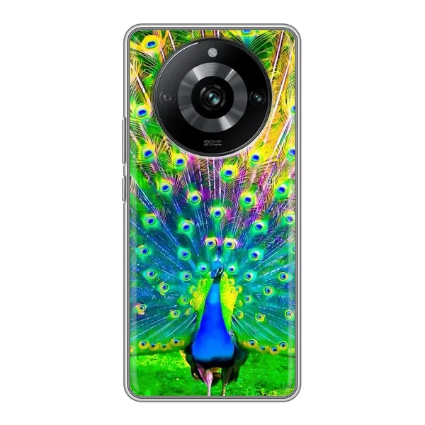 Чехол с принтом «Яркий Павлин» для Realme 11 Pro Чехол с принтом «Яркий Павлин» для Realme 11 Pro