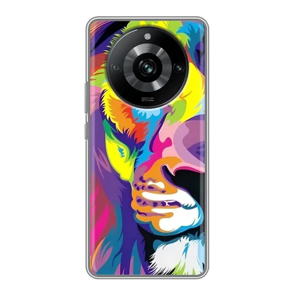 Чохол з принтом «Яскравий Лев» для Realme 11 Pro