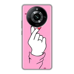 Чохол з принтом для Realme 11 Pro (AlphaPrint - Знак сердечка)