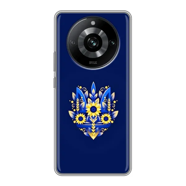 Чехол с принтом «Цветочный Герб» для Realme 11
