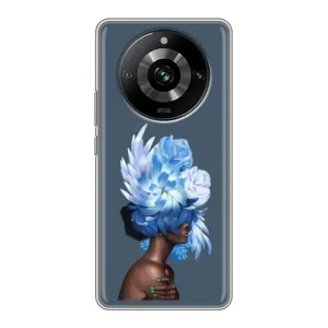 Чехлы (ART) Цветы на Realme 11 (VPrint) (Квіти на голові)