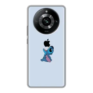 Чохол з принтом Стіч на Realme 11 (Stitch apple)