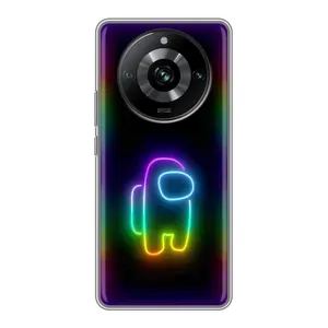 Чехол Амонг Ас для Realme 11 (AlphaPrint) (Яркий скин)