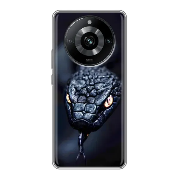 Чохол з принтом «Чорна змія» для Realme 11 Чохол з принтом «Чорна змія» для Realme 11
