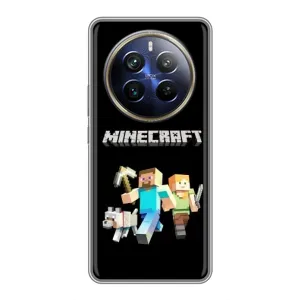 Чехол Майнкрафт на Realme 12 Plus (AlphaPrint) Minecraft (герои Minecraft)