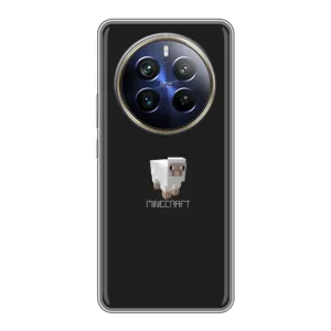 Чехол Майнкрафт на Realme 12 Plus (AlphaPrint) Minecraft (Овечка Майнкрафт)