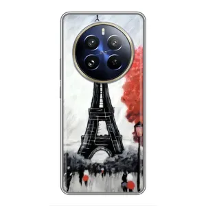 Чехол Эйфелева Башня для Realme 12 Pro Plus - (AlphaPrint) (Башня в Париже)