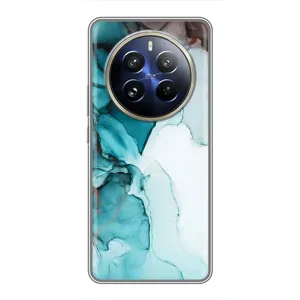 Чехол с принтом «Бирюзовый мрамор» для Realme 12 Pro Plus